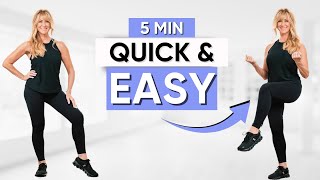 🔥 5-Min Easy Leg & Glute Workout – Tone & Strengthen (No Equipment!)