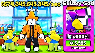 Starting Over as NOOB with BEST UNIT in Roblox Tap to Get Rich!