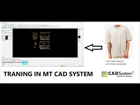 DROP SHOULDER TEE SHIRT,PATTERN MAKING AND GRADDING IN MT CAD SOFTWARE