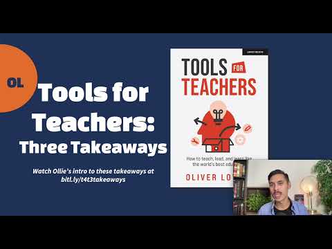 Tools for Teachers: Three Takeaways and a free Download - Ollie Lovell