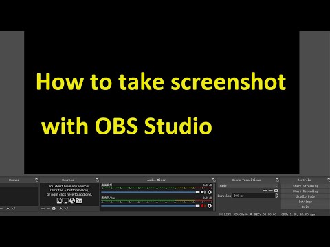 How to take screenshot with OBS Studio