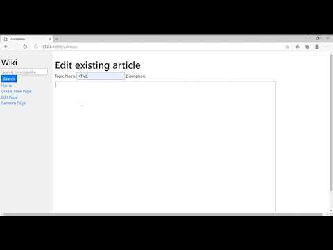 Encyclopedia   wiki Django app for WEB50