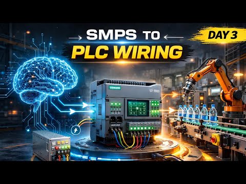 How to Connect SMPS to Siemens PLC | Day 3 |  | 30-Days PLC Series | #mechtech #automation #plc 