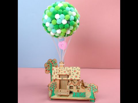 BAZIMA Wooden 3D Puzzle House Shape Model Crafts——Dream House1