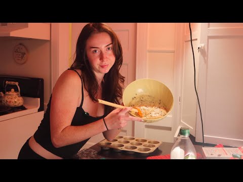 making muffins & complaining