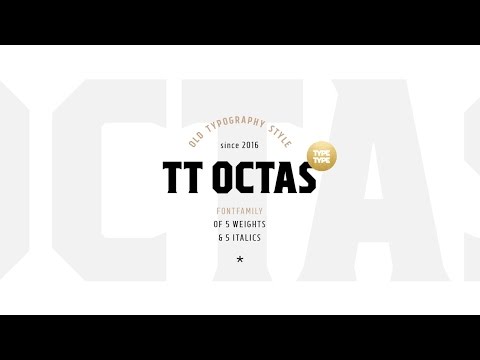 New font TT Octas — fontfamily with saturated and vintage character!