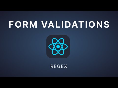Forms Validation Regex React JS