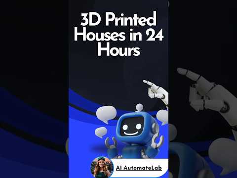 3D Printed Houses Built in 24 Hours?! 🤯 #foryou #trendingshorts