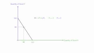 Animation showing Introduction to Budget Lines (Budget Constraint)