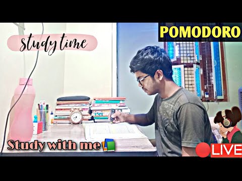 🔴LIVE STUDY WITH ME | 1 HOURS STUDY | POMODORO| #studywithme