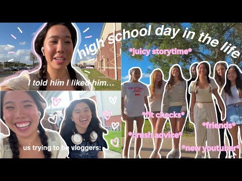high school day in the life, I told my crush I like him...   *sophomore year*