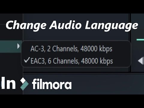 How to change audio language of Dual Audio while importing video in Filmora or other editor software