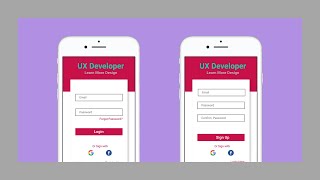 Figma UI Design Tutorial | Login Page | Sign Up Page