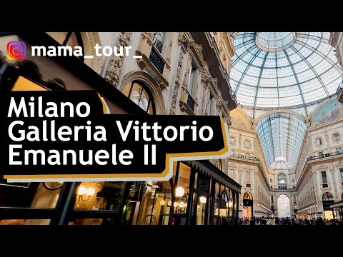 Milan Galleria Vittorio Emanuele II City Walking Tour 4K 2022