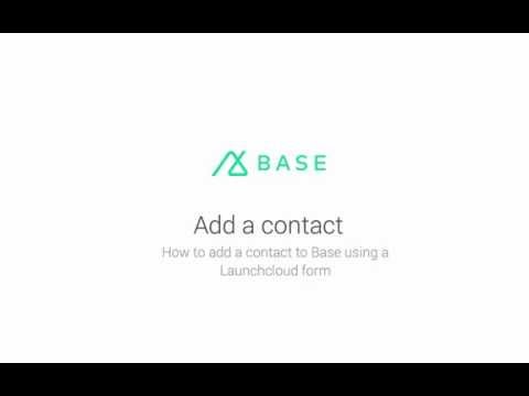 Add a contact to your Base CRM using Launchcloud
