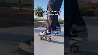 How To Manual On A Skateboard!