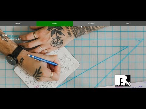 How to create full wab site design side by side Html,css and javascript