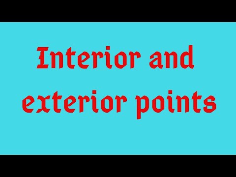 Interior and exterior points |metric space|topology|real analysis|