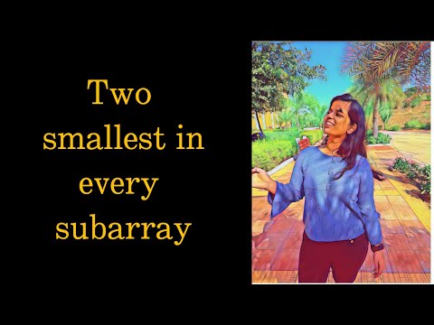 Two smallest in every subarray | GFG | POTD |Java | 12-10-24 #geeksforgeeks #potd