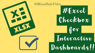 #Excel Checkbox for Interactive Dashboards!!