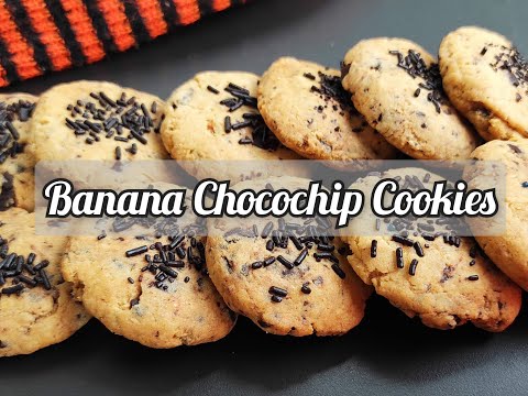 Banana Choco Chip Cookies  # Whole Wheat Cookies #How to make Cookies
