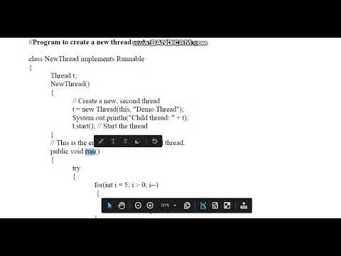 Create new Thread by implementing Interface