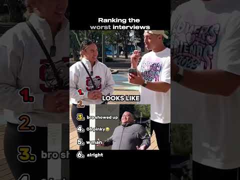 Ranking The Worst Interviews Ever #funnyshorts #funny #ranking #interview