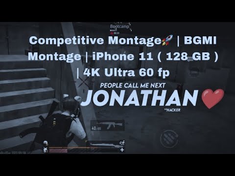 Competitive Montage🚀 | BGMI Montage | iPhone 11 ( 128 GB ) | 4K Ultra 60 fp