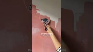 How to Paint a Faux Plaster Wall!! #diy