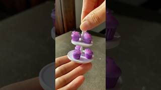 💟🧁 cutest mini ube cupcakes 🧁💟 #miniverse #ube #cupcakes #miniverse #makeitmini #minifood #asmr