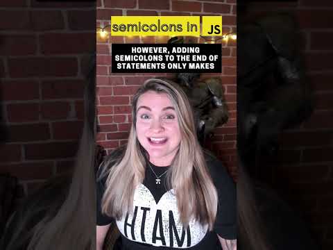 Semicolons in JavaScript? #javascripttips