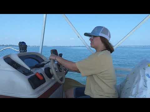 piloting the boat