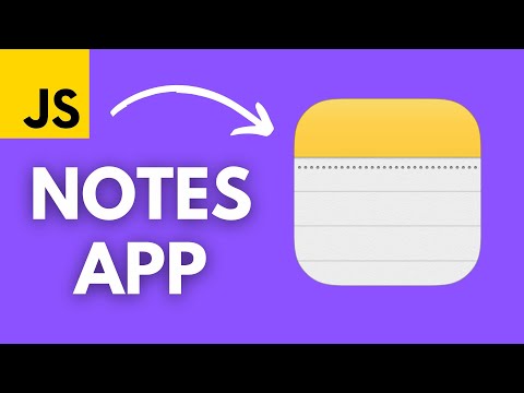 Build a Notes App with HTML CSS JavaScript (BEGINNER PROJECT)