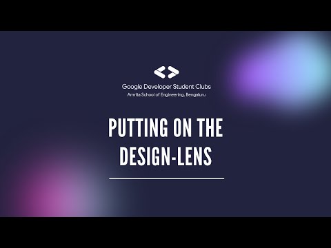 Putting on the Design-lens