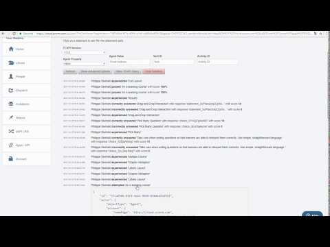 View the generated xAPI statements on Scorm Cloud