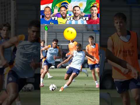 Mbappe vs Neymar vs Messi vs Ronaldo Freekick Challenge