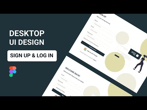 Create Login & Signup UI Design from Figma | Figma Tutorial | 2022 | UI UX | Creative Graphic