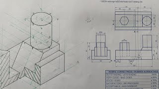 Engineering Graphics and Design Grade 12/ Isometric Drawing ✍️/ Part 1