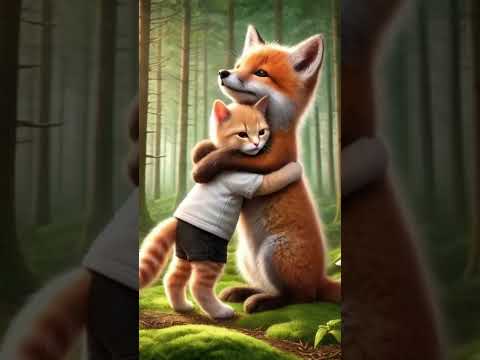 The Kitten and the Fenec Fox Meet #catvideos #animalshorts