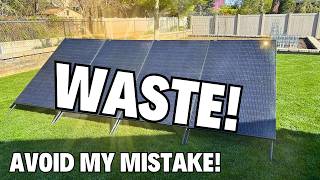 My Most Expensive Solar MISTAKE Ever! (I Hope This Saves You Money)