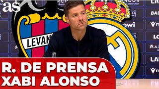 RUEDA de PRENSA de XABI ALONSO tras el LEVANTE 1 - REAL MADRID 4