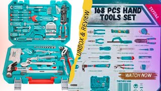 Total 168 Pcs hand tools set (THKTHP21686) full unbox & review video.