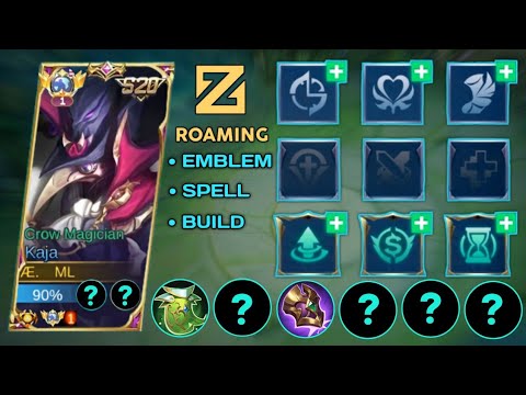 TOP GLOBAL KAJA ROAMING BUILD AND EMBLEM (MOBILE LEGENDS)✨‼️