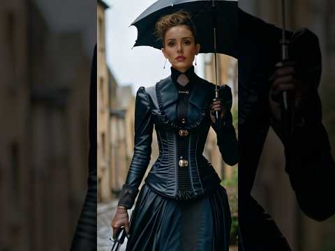 She walking Around like she own the place #aifilm #aigirl #gothic