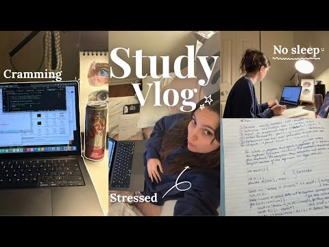 Cram for my midterm in 2 days | Realistic Study Vlog 