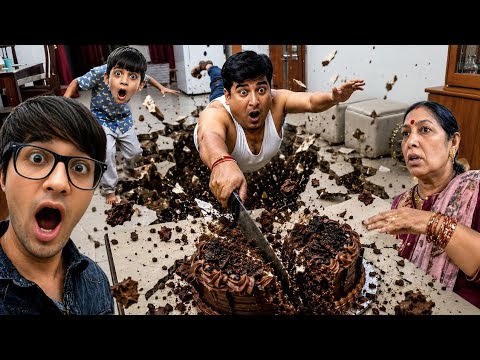 Cake Cutting Ke Time Ghar Me Ye Kya Ho Gaya 😭 #souravjoshivlogs #shorts 