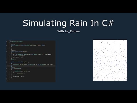 Simulating Rain In C#