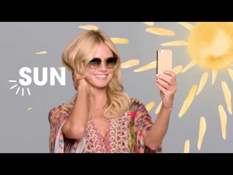Animationen für 3 Wetter Taft: Heidi Klum Weather Report "Sonne"