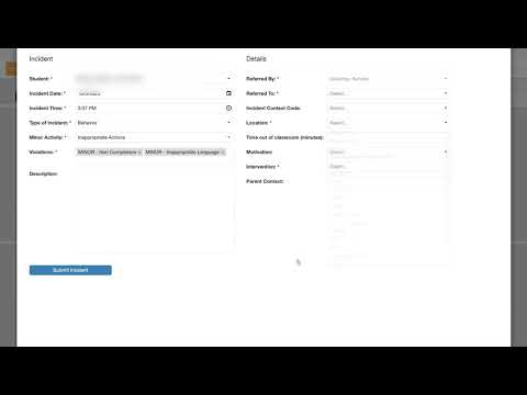 Adding a Minor Incident in Synergy