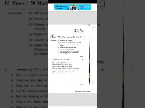 MSBTE Winter 24 AMP question paper / Advance manufacturing process       #diploma #polytechnic